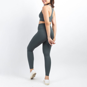 Ensemble de yoga pour femmes, vêtements de sport, leggings de fitness, soutien-gorge de sport, survêtement, tenue de yoga active, SpandexNylon, séchage rapide - Product Image 4