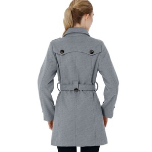 <b>Women's</b> <b>Wool</b> Trench <b>Coat</b> <b>Double</b> <b>Breasted</b> Solid Color Midi Length Casual Outerwear Full Sleeve Custom <b>Wool</b> <b>Coats</b> - Product Image 4