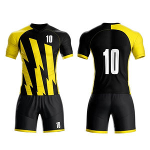 Uniforme de Fútbol Personalizado 2026, al Por Mayor, Más Vendido, en Poliéster Transpirable y Ligero con Impresión por Sublimación en Degradado - Product Image 3