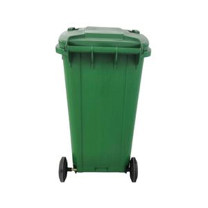 Poubelle rectangulaire en plastique 120L, design moderne, facile à nettoyer, avec couvercle, utilisation intérieure, respectueuse de l'environnement, recyclée - Product Image 1