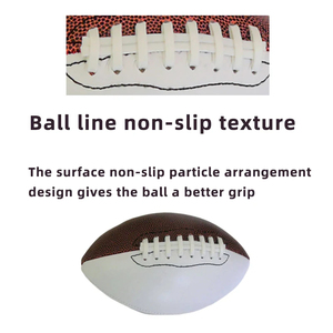 Ballon de rugby de taille officielle 9 de haute qualité, ballon de football américain de compétition, impression personnalisée, ballon de rugby en cuir PU - Product Image 4