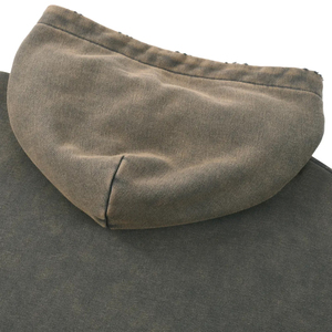 เสื้อฮู้ดดี้ทรงบ็อกซี่ 340gsm สไตล์เรโทร ลุคย้อนยุค ซักฟอก ลุคดิสเทรส  คุณภาพสูง สวมใส่สบาย ทรงหลวม  สำหรับผู้ชาย  โลโก้แบบกำหนดเองได้  แบบยูนิเซ็กส์ - Product Image 5