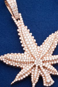 Colgante de Plata de Ley 925 con Baño de Rodio, Diamante Moissanita VVS de Corte Redondo, Brillante, Estilo Hip Hop, Lujoso, para Uso Diario - Product Image 4