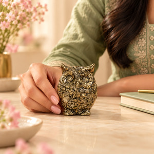 Figurine d'hibou en cristal naturel poli, sculpture en pierre, ornement animalier, Chine, pour décoration de maison ou cadeau - Product Image 3