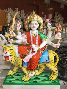 หินอ่อนสีขาวเทพธิดา Durga รูปปั้น - Product Image 6