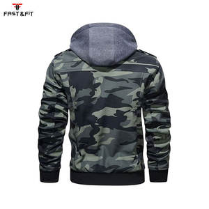 Blouson en cuir pour homme, style motard, col mandarin, coupe ajustée, toile respirante, coupe-vent, style urbain, hiver - Product Image 3