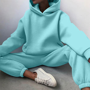Chándal deportivo con cremallera para mujer, chándal para correr, chándal con logo personalizado, fabricante de ropa deportiva y streetwear, chándal de corte holgado - Product Image 5