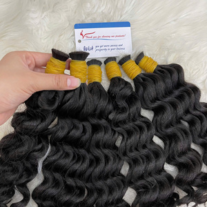 Cheveux humains vierges en vrac de qualité supérieure 2026, ondulés à la vapeur, sans nœuds, sans perte, cuticules entièrement alignées, pour tresses - Product Image 4