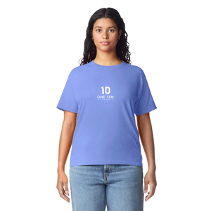 Camiseta de Mujer, Color Violeta, Algodón Suave, Informal, Manga Corta, Cómoda, Básica, Ropa de Moda, Venta al Por Mayor Personalizada - Product Image 2