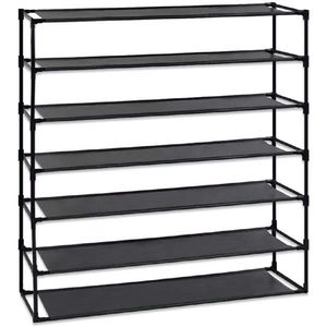 Scarpiera a 7 livelli smontabile, organizer per scarpe, montaggio semplice, tessuto non tessuto impermeabile, salvaspazio, scaffali impilabili - Product Image 2