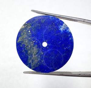 Cadran de montre unique en lapis-lazuli naturel avec pyrite, taille 24,50 mm, épaisseur 1,50 mm - Product Image 2