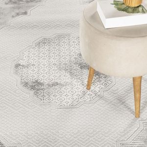 Geometrix GC_DIM1004 Grigio 5 piedi 3 pollici X 7 piedi 3 pollici Set di Tappeti - Product Image 4