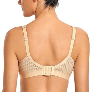 Solid Trader Heavy Duty Support Sports Wear Breathable Padded Cups Flexible Fit Ladies Workout Training Crop Top Fitness Bra - Product Image 6