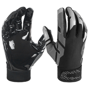 Gants de football américain d'hiver personnalisés avec logo, unisexes, antidérapants, à doigts complets, légers, en coton/polyester/spandex, imperméables, pour le sport - Product Image 2