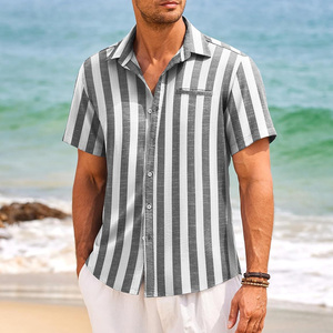Custom Men's Casual Office <b>Shirts</b> Double Breasted Knitted Breathable Spring <b>Button</b>-<b>Up</b> Uniform Apparel Manufacturer Pakistan OEM - Product Image 4