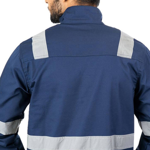 Superior Visibility Safety Jacket Reflective Tape High Contrast Design Protection Gear <b>Construction</b> Site <b>Work</b> Apparel - Product Image 2