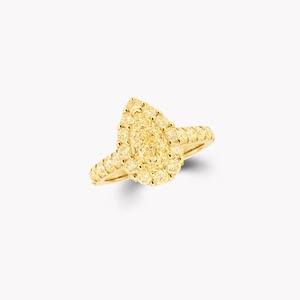 Anillo de Compromiso Halo de Diseño Premium en Acabado de Oro Amarillo con Intrincado Diseño de Galería, Elegante Estilo de Anillo de Oro con Halo - Product Image 2