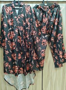 Ensemble de style pakistanais long motif Kurtis Up Down en rayonne, pleine longueur, disponible en tailles XXL à 4XL - Product Image 5