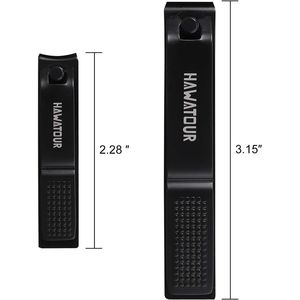 Tagliaunghie Ultra Affilato e Robusto per Mani e Piedi con Custodia in Metallo Visibile, Nero - Product Image 2