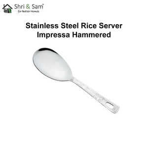 Impressa Hammered Stainless Steel Rice Server <b>Dessert</b> <b>Tools</b> - Product Image 3