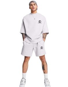 Chándal deportivo de verano de manga corta para hombre de alta calidad, ropa de playa, conjuntos cortos, camiseta con pantalones cortos, conjuntos gemelos - Product Image 1