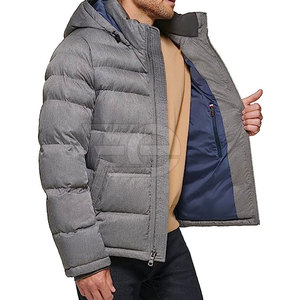 Veste matelassée pour homme, décontractée, chaude pour l'hiver, légère, à manches longues, zippée, streetwear, tendance outdoor, veste matelassée pour homme - Product Image 6