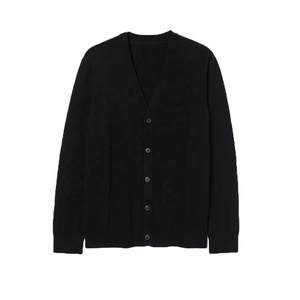 <span class=keywords><strong>Cardigan</strong></span> da donna a righe nere e arancioni in maglia, a maniche lunghe, casual, con bottoni, per abbigliamento da confraternita, maglione autunnale - Product Image 1