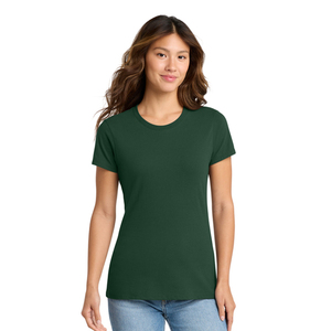 Nouvel Arrivage T-shirt Ajusté Femme 100% Coton Manches Courtes Col Rond Haut Décontracté Logo Personnalisé Fabricant OEM Fournisseur en Gros - Product Image 5