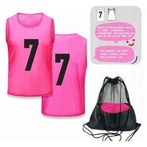 Team Pinnies Scrimmage Vests Practice Jersey for Men Breathable <b>Training</b> <b>Bibs</b> Lightweight Mesh Sports Jersey Soccer Basketball - Product Image 2