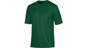 Camiseta de Cuello Redondo de Manga Corta para Hombre, Color Rojo Sólido, Corte Regular, para Todas las Temporadas, 100% Poliéster, Secado Rápido, Tinte Liso - Product Image 6