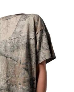Custom Camouflage <b>Tshirt</b> Digital Print Graphic Tee Vintage Washed Heavyweight Cotton Cropped Boxy Real Tree Camo T Shirts Men - Product Image 4
