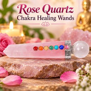 Bâton de guérison des 7 chakras en quartz rose gravé, best-seller, Feng Shui, amour, Reiki, boule de pierre précieuse en agate, décoration intérieure - Product Image 1
