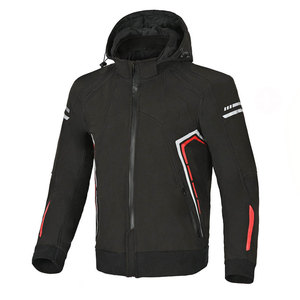 New Adults Motocross <b>Back</b> <b>Protector</b> Motorbike Jacket, Breathable Cordura Motorcycle Jacket with Stand Collar, Double Pockets - Product Image 1
