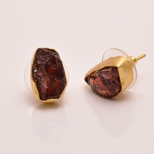 Boucles d'oreilles en citrine, pierre précieuse naturelle plaquée or 18 carats de haute qualité, bijoux en or vermeil 14 carats pour un usage quotidien. - Product Image 2