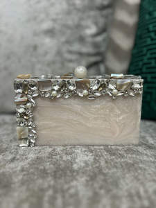 Monedero de resina epoxi, bolso de mano de resina con temática de noche, estilo antiguo para decoración y regalo de bodas - Product Image 6