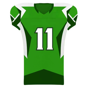 High Quality Heat-Transfer Printed Tackle Twill American Football Uniform Set Customizable Logo Anti-Bacterial Wear - Product Image 2