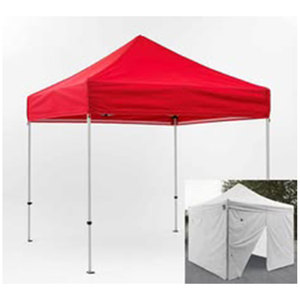 Carpa Plegable Tipo Pop-Up 3x3m Roja Impermeable con Paredes Laterales y Bolsa de Transporte para Todas las Estaciones - Product Image 1