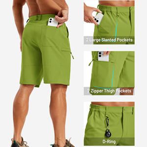 Pantalones Cortos de Senderismo para Hombre, Venta al por Mayor, Diseño Personalizado, Último Diseño, Ropa Casual, 100% Poliéster, Patrón Sólido, Ligeros - Product Image 2
