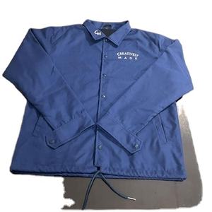 Veste d'entraîneur respirante à col montant, marque privée, écologique, pour usage extérieur hivernal, confortable, en toile 100% coton épaisse - Product Image 1