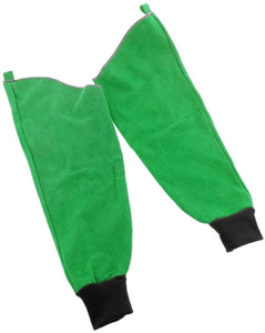 Manchons de soudage en cuir croûte de vachette JNM SAFETY, résistants à la chaleur, pour la construction et la protection industrielle des bras – Vente en gros à prix réduit - Product Image 2