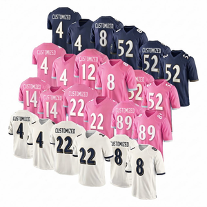 Camisetas de Fútbol Americano Personalizadas Ligeras con Nombre y Número del Equipo, Tejido Transpirable, Prendas de Calidad Premium - Product Image 1