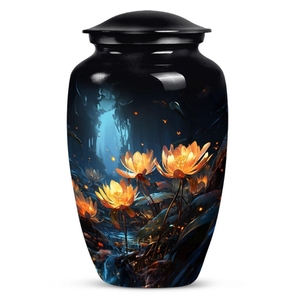 Heavenly Crafts Designs - Urna Funeraria de Metal Resistente Hecha a Mano para Cenizas de Adultos |   Urnas Conmemorativas Personalizadas para Jugadores de Baloncesto - Product Image 2