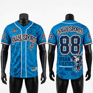 Hot Selling men Baseball Jerseys Sublimation Printed Team <b>logo</b> Name Number Jersey 100% cotton T-shirt for men loose fit printed - Product Image 1