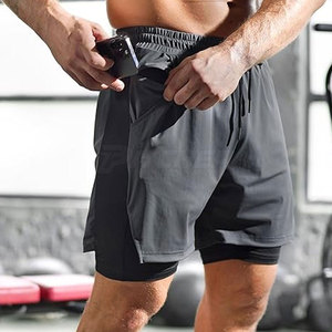 Pantalones Cortos Deportivos para Hombre de Alta Calidad, Secado Rápido, Tela Elástica, para Gimnasio y Ropa Deportiva - Product Image 3