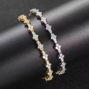 Nouveau design Bracelet Hip Hop en Moissanite Diamant Chaîne Cuban Link Bling Iced Out Bijoux pour Hommes et Femmes Disponible au Meilleur Prix - Product Image 5