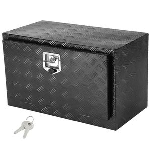 Cassetta Portautensili in Alluminio con Superficie Diamantata 36" X 17" X 18" con Serratura e Chiavi per Stoccaggio Sottoscocca di Camion per Carichi Pesanti - Product Image 3