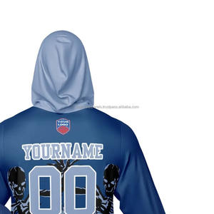 Sweat-shirts à capuche vierges pour impression, molleton haute densité, surdimensionnés, unis, vente en gros, mélange coton-polyester, unisexe - Product Image 5