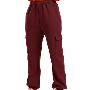 High Waist 2026 Custom Design Ladies Sweat Pants Casual Sports Fleece Fabric <b>Trousers</b> With Pockets Women's Pants and <b>Trousers</b> - Product Image 1