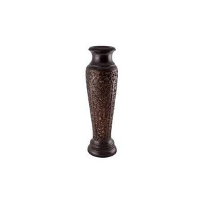 Vase en bois de manguier motif feuille pour salon, léger, élégant, classique, décoration de table pour la maison, Fête des Mères, vente en gros - Product Image 2