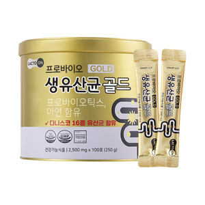 [ฟาร์มส์แคร์] แลคโต ออน โปรไบโอติกส์ ไลฟ์ แลคโตบาซิลลัส โกลด์ 2.5 กรัม x 100 ซอง ผงเสริมภูมิคุ้มกันซิงค์ บรรจุซอง ปราศจากสารก่อภูมิแพ้ - Product Image 1